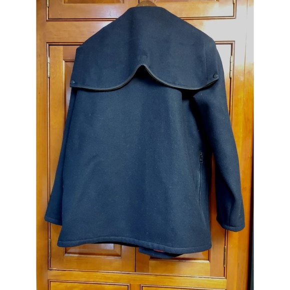 Johnson Woolen Mills Vintage Dark Blue Wool Hunting Coat AZ-20 Size 40 Hooded - Picture 7 of 7
